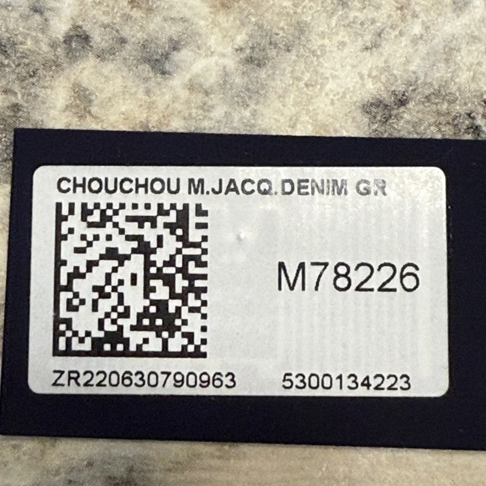Louis Vuitton Black Denim Scrunchie